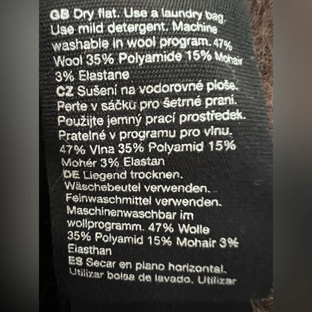 & Other Stories ~ Gold Button Cardigan ~ Dark Brown - Picture 3 of 4